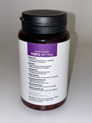 Purple Irish Moss Capsules (With Bladderwrack & Burdock Root)